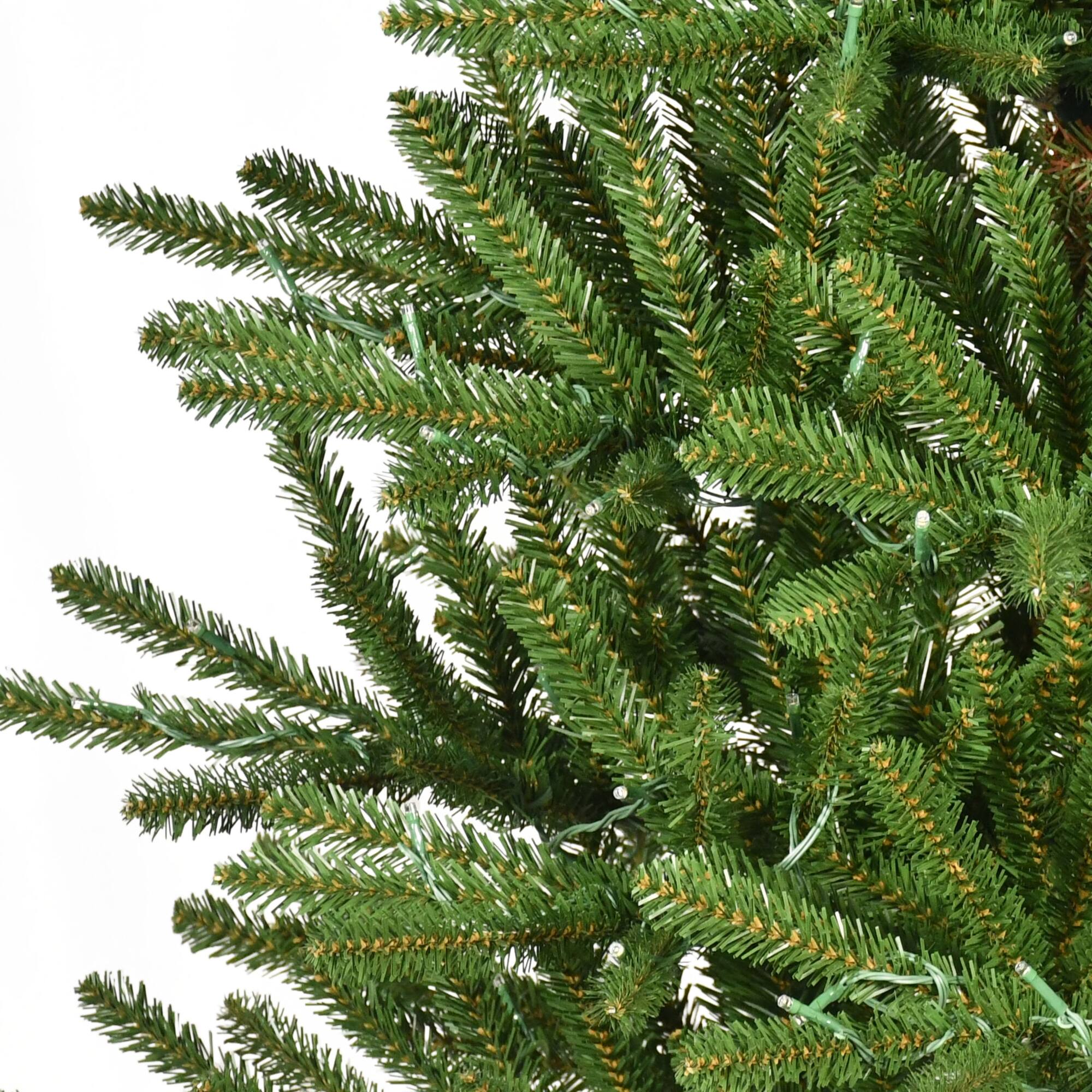 7.5ft. Pre-Lit Mountain Spruce Artificial Christmas Tree, Warm White LED Lights
